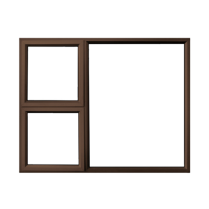 Kayo 28 mm Left Right Aluminium Window Bronze